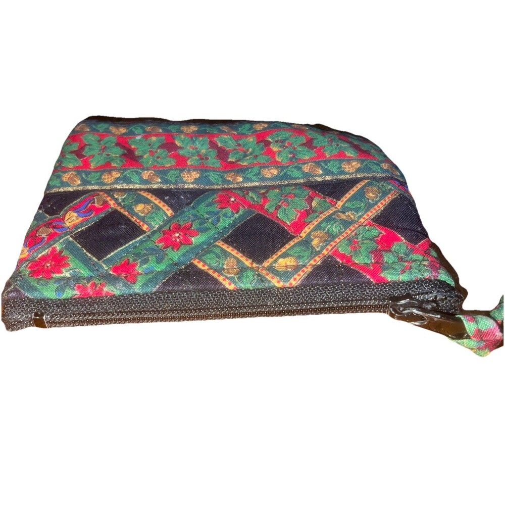 Retired Rare Noel Coordinate Zip Coin Purse Pouch Bag 5"X4" - Picture 5 of 5